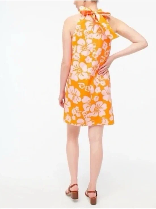 J. Crew Factory Floral Halter Mini Dress - Picture 3 of 5